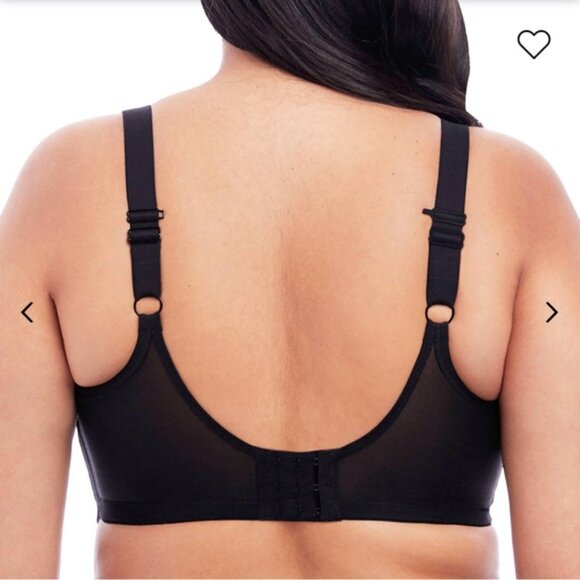 NWT Elomi Matilda Plunge Underwire Lace Bra With J-Hook Black Size 34K - Picture 2 of 6